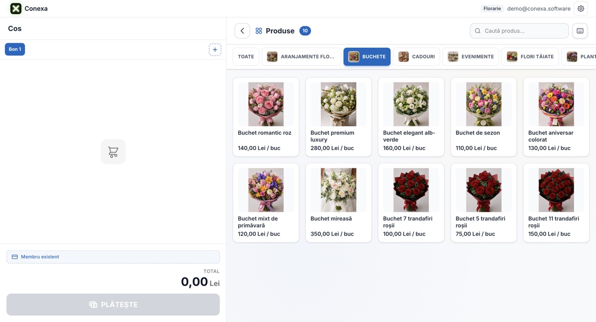 POS-ul Conexa pe categoria Buchete: 10 buchete cu fotografii și prețuri — romantic roz, premium luxury, mireasă, trandafiri roșii